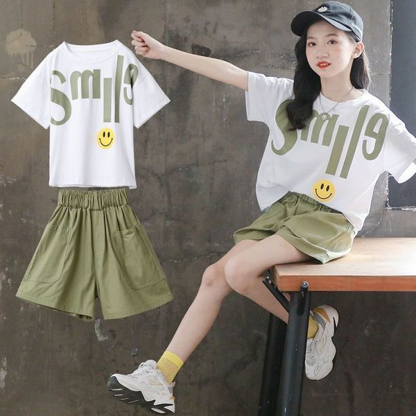 2021 summer girls clothes sets casual kids tracksuit t shirt+ loose short pant 2pcs 6 8 10 12 14 years children clothing suits, White
2021 summer girls clothes sets casual kids tracksuit t shirt+ loose short pant 2pcs 6 8 10 12 14 years children clothing suits, White