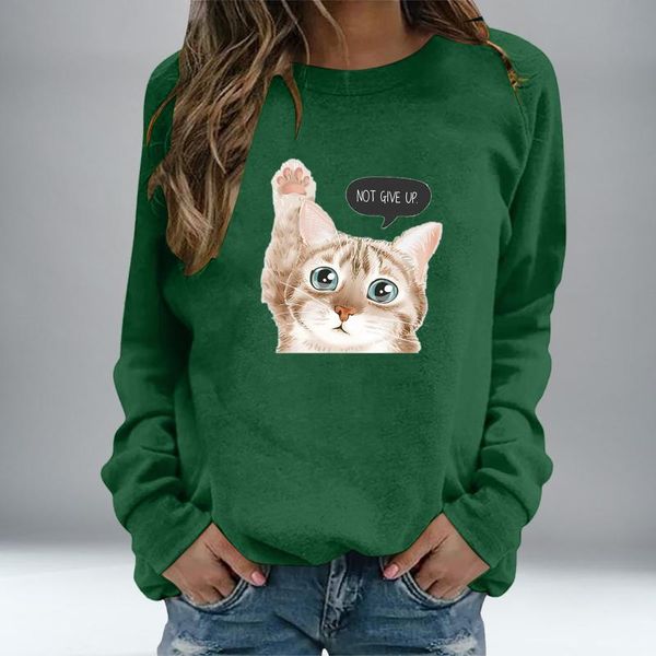 women's hoodies & sweatshirts casual loose o neck long sleeve cute cat print women streewear winter funny kawaii clothes harajuku g2, Black
women's hoodies & sweatshirts casual loose o neck long sleeve cute cat print women streewear winter funny kawaii clothes harajuku g2, Black