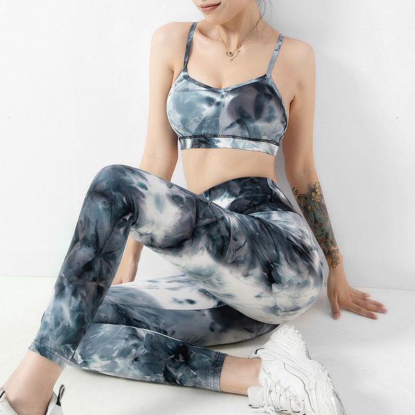 printed tie dye 2021 underwear women's sports fitness yoga suit, Gray
printed tie dye 2021 underwear women's sports fitness yoga suit, Gray