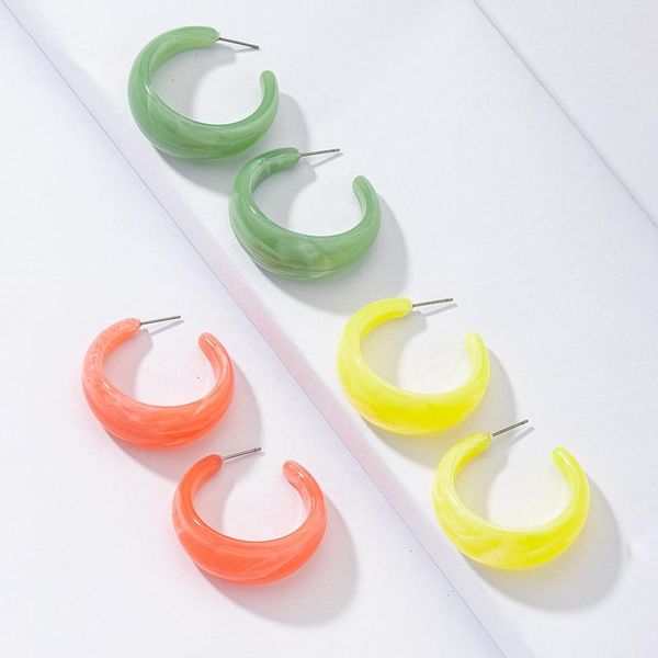 hoop & huggie fashion candy colors c shape acrylic resin earrings for women creative design jewerlry, Golden;silver
hoop & huggie fashion candy colors c shape acrylic resin earrings for women creative design jewerlry, Golden;silver