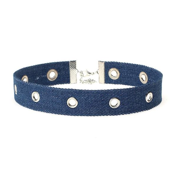 hollow round design denim choker necklace for women harajuku jewelry punk personality collar female chocker yrx01 chokers, Golden;silver
hollow round design denim choker necklace for women harajuku jewelry punk personality collar female chocker yrx01 chokers, Golden;silver