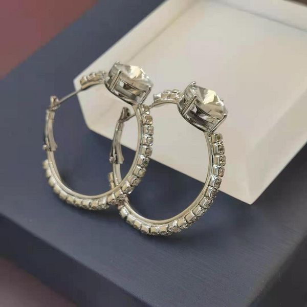 design jewelry new large ring earrings with diamond simple and fashionable, personalized earrings, female s925 silver needle
design jewelry new large ring earrings with diamond simple and fashionable, personalized earrings, female s925 silver needle