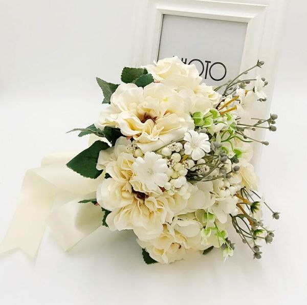 25cm white wedding bouquet handmade artificial flower rose casamento bridal for decoration decorative flowers & wreaths
25cm white wedding bouquet handmade artificial flower rose casamento bridal for decoration decorative flowers & wreaths
