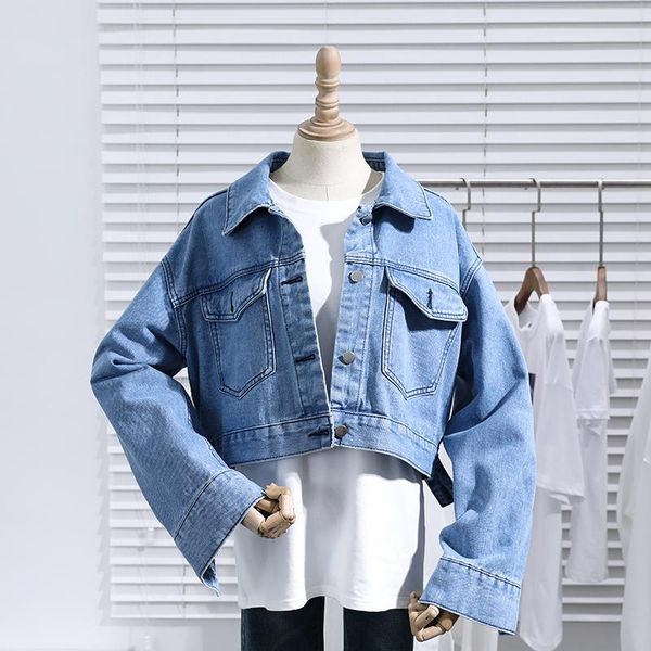 women's jackets korean loose vintage black denim jacket female long sleeves short chaqueta mujer casual jeans women student basic coats, Black;brown
women's jackets korean loose vintage black denim jacket female long sleeves short chaqueta mujer casual jeans women student basic coats, Black;brown