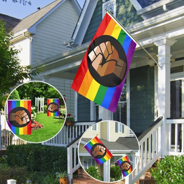 party decoration rainbow pride flags 90x150cm custom banner metal holes grommets gay lesbian fist rights for outdoor garden decor
party decoration rainbow pride flags 90x150cm custom banner metal holes grommets gay lesbian fist rights for outdoor garden decor