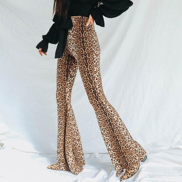Skinny Flare Leopard Print Womens Pant Bell Bottom Stretch High Waist Trousers, Black;white
Skinny Flare Leopard Print Womens Pant Bell Bottom Stretch High Waist Trousers, Black;white