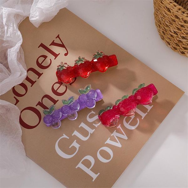 hair clips & barrettes crystal grape strawberry hairpin sweet summer side bangs clip ins acrylic peach headdress for girl woman trend, Golden;silver
hair clips & barrettes crystal grape strawberry hairpin sweet summer side bangs clip ins acrylic peach headdress for girl woman trend, Golden;silver