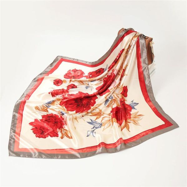 scarves silk women foulard 90*90cm square head scarf lady shawl elegant flower print bandanna female hair band kerchief hijab, Blue;gray
scarves silk women foulard 90*90cm square head scarf lady shawl elegant flower print bandanna female hair band kerchief hijab, Blue;gray