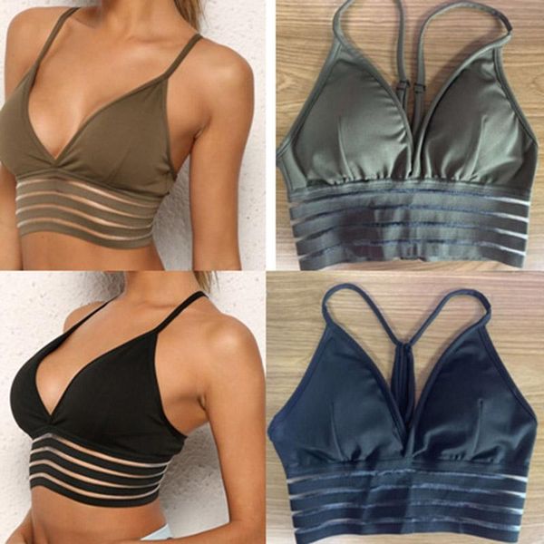 gym clothing sports bras padded seamless mesh stitching for yoga workout fitness women lmh66, White;black
gym clothing sports bras padded seamless mesh stitching for yoga workout fitness women lmh66, White;black
