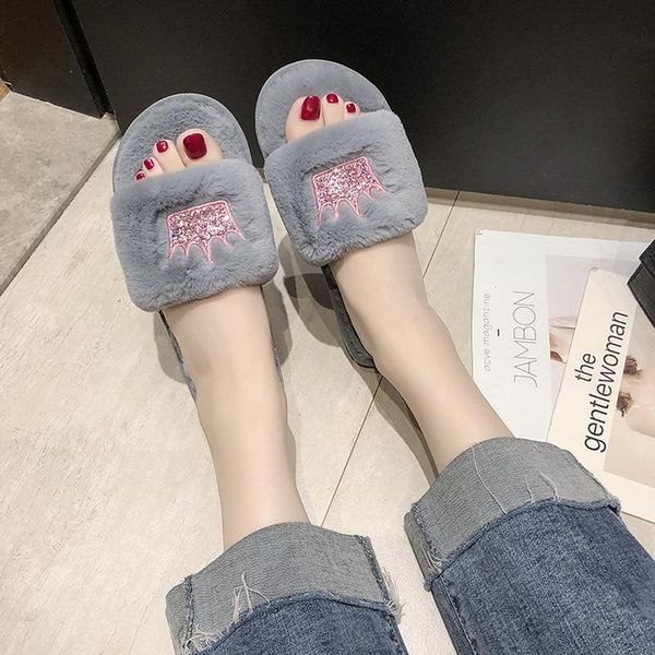slippers 2021womens fur winter shoes big size home slipper plush pantufa women indoor warm fluffy cotton, Black
slippers 2021womens fur winter shoes big size home slipper plush pantufa women indoor warm fluffy cotton, Black