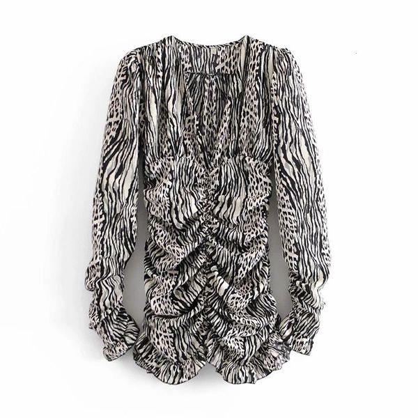 dresses women zabra printed v-neck ruffled draped elegant fashion chic mini woman es femme robe ropa mujer vestidos, Black;gray
dresses women zabra printed v-neck ruffled draped elegant fashion chic mini woman es femme robe ropa mujer vestidos, Black;gray