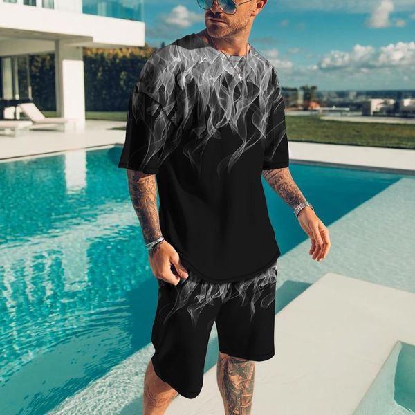 men's tracksuits summer men's 2-piece t-shirt + shorts fashion casual sports hip-hop 3d printing flame beach suit oversized clothin, Gray
men's tracksuits summer men's 2-piece t-shirt + shorts fashion casual sports hip-hop 3d printing flame beach suit oversized clothin, Gray