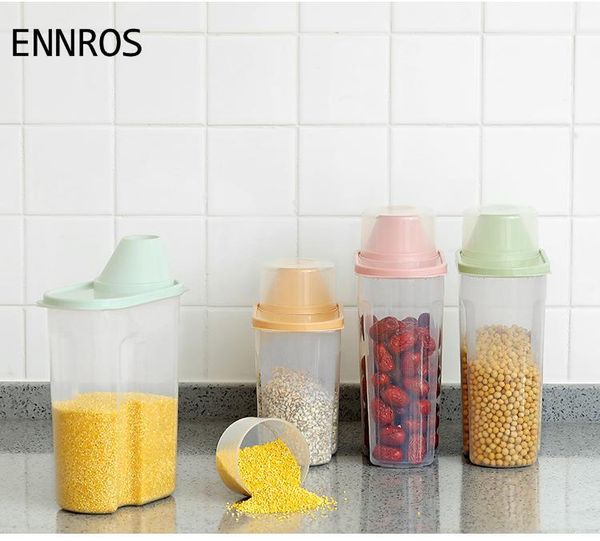 storage bottles & jars ennros pp food box plastic clear container set with pour lids kitchen dried grains tank 1.9l-2.5l
storage bottles & jars ennros pp food box plastic clear container set with pour lids kitchen dried grains tank 1.9l-2.5l