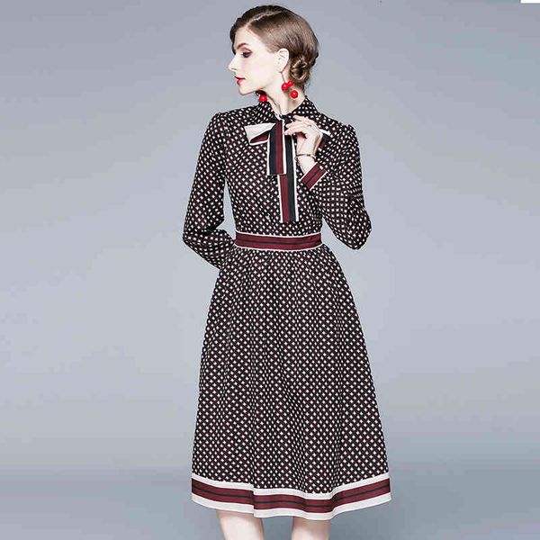 casual dresses spring autumn women elegant vintage printing bow tie collar office female high waist a-line midi shirt penk, Black;gray
casual dresses spring autumn women elegant vintage printing bow tie collar office female high waist a-line midi shirt penk, Black;gray