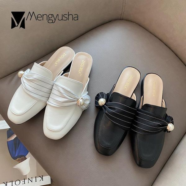 girls pearl riband bowknot slides mules shoes square toe outdoor flat pantufas sweet beads pu sewing closed slippers women, Black
girls pearl riband bowknot slides mules shoes square toe outdoor flat pantufas sweet beads pu sewing closed slippers women, Black