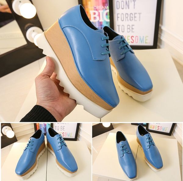 women luxurys boots leather square platform slope thick britt shoe elyse brushed star derbys wedge lace-up designer fashion shoes with box, Black
women luxurys boots leather square platform slope thick britt shoe elyse brushed star derbys wedge lace-up designer fashion shoes with box, Black