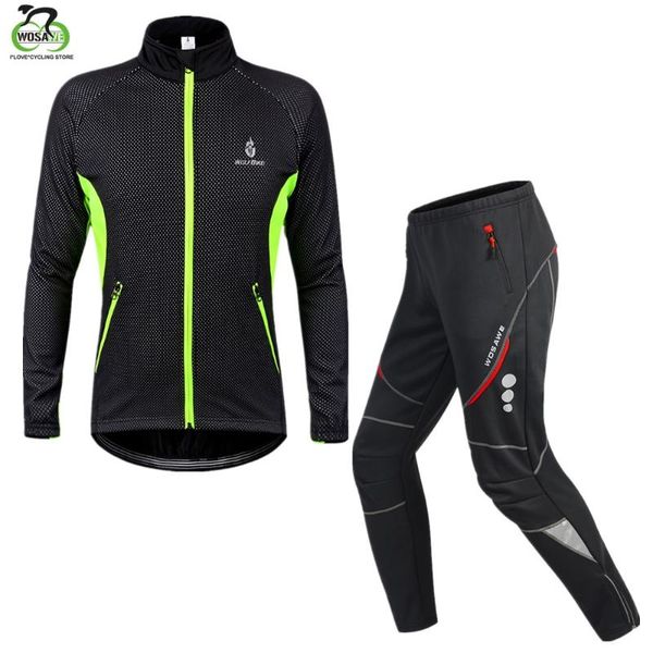 racing sets wosawe men's cycling jacket set winter warm thermal fleece windproof waterproof mtb clothing mountain bike bicycle pants, Black;blue
racing sets wosawe men's cycling jacket set winter warm thermal fleece windproof waterproof mtb clothing mountain bike bicycle pants, Black;blue