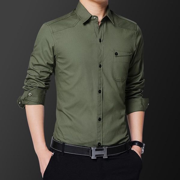 men's casual shirts autumn korean fashion mens slim fit button up black army green khaki long sleeve 100% cotton cargo shirt 5xl, White;black
men's casual shirts autumn korean fashion mens slim fit button up black army green khaki long sleeve 100% cotton cargo shirt 5xl, White;black
