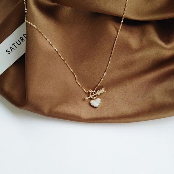 chains contracted fashion an arrow through a heart pendant women neck collar bone chain, Silver
chains contracted fashion an arrow through a heart pendant women neck collar bone chain, Silver