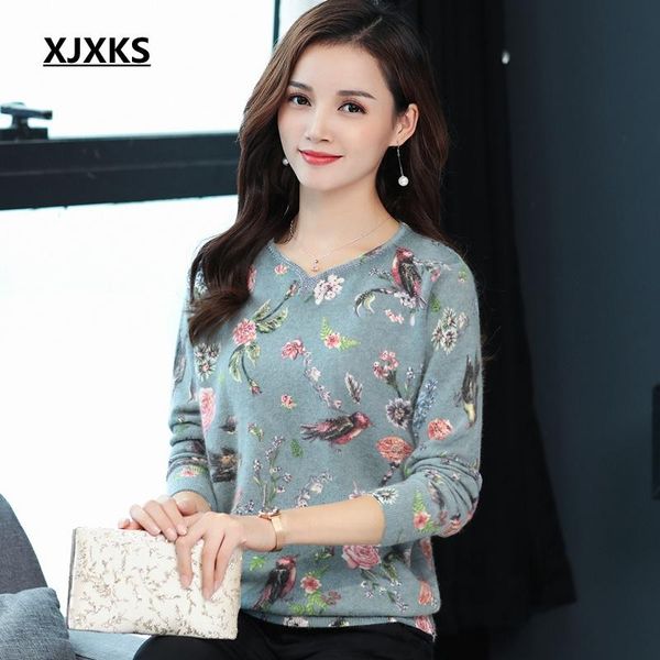 women's sweaters xjxks women and pullovers pure mink cashmere knitted pullover ladies sweater print plus size warm winter, White;black
women's sweaters xjxks women and pullovers pure mink cashmere knitted pullover ladies sweater print plus size warm winter, White;black