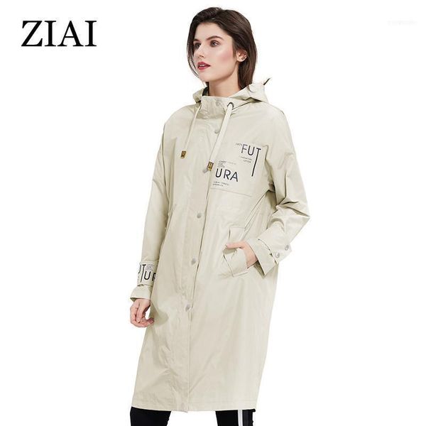 women's trench coats ziai 2021 spring coat women jacket long light camelwindproof hooded female ladies outwear brand instock zs-94131, Tan;black
women's trench coats ziai 2021 spring coat women jacket long light camelwindproof hooded female ladies outwear brand instock zs-94131, Tan;black