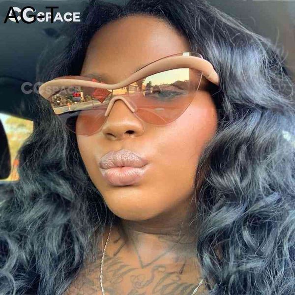 49232 rimless one lens sunglasses cat eye men women fashion shades uv400 vintage glasses, White;black
49232 rimless one lens sunglasses cat eye men women fashion shades uv400 vintage glasses, White;black
