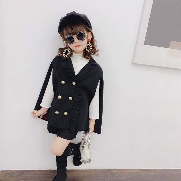 spring autumn girls 2 pcs set baby cape + shorts kids brand suit children clothes fashion sleeveless double breasted 3 to 9 yrs clothing set, White
spring autumn girls 2 pcs set baby cape + shorts kids brand suit children clothes fashion sleeveless double breasted 3 to 9 yrs clothing set, White