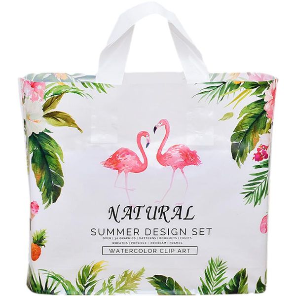 flamingo clothing packaging women's plastic bags custom logo gift tote thickened shopping 10pcs/lot wrap
flamingo clothing packaging women's plastic bags custom logo gift tote thickened shopping 10pcs/lot wrap