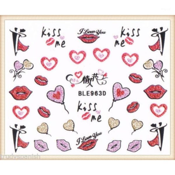 1pcs nail art stickers decals transfers valentines lips bows love hearts decor diy manicure 1, Black
1pcs nail art stickers decals transfers valentines lips bows love hearts decor diy manicure 1, Black