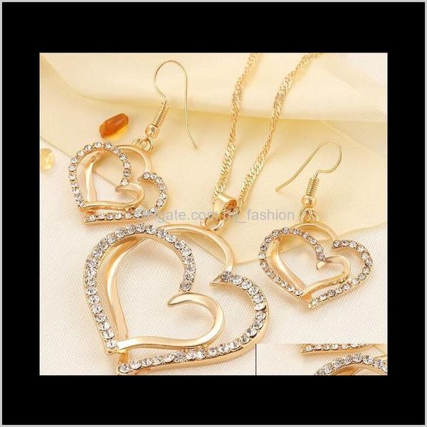 earrings & sets jewelryluxury wedding necklace and earring set fashion gold sier crystal charm heart jewelry 1600 drop delivery 2021 ucsx0, Silver
earrings & sets jewelryluxury wedding necklace and earring set fashion gold sier crystal charm heart jewelry 1600 drop delivery 2021 ucsx0, Silver