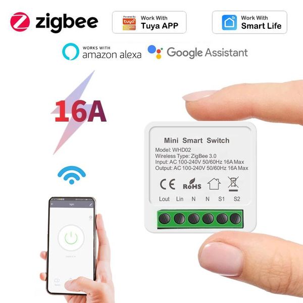 smart home control 10a/16a zigbee 3.0 mini switch for tuya life gateway bridge wireless remote automation work with alexa google
smart home control 10a/16a zigbee 3.0 mini switch for tuya life gateway bridge wireless remote automation work with alexa google