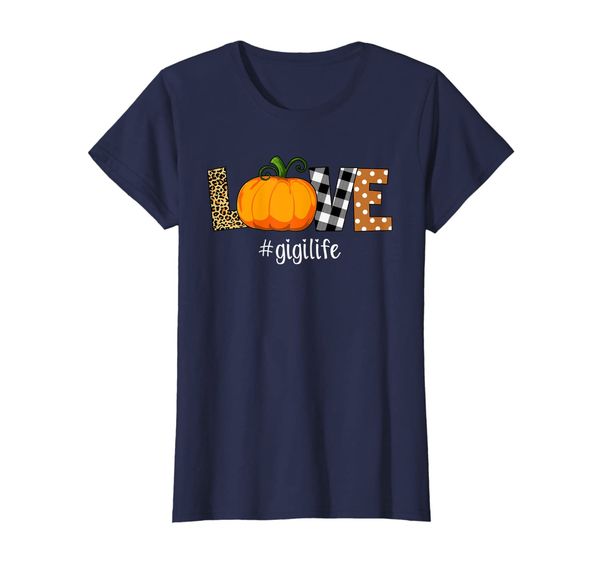 Womens LOVE Pumpkin Leopard Plaid Gigi Life Fall Thanksgiving T-Shirt, Mainly pictures
Womens LOVE Pumpkin Leopard Plaid Gigi Life Fall Thanksgiving T-Shirt, Mainly pictures