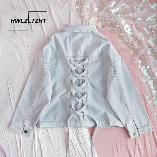 women's jackets hwlzltzht denim jacket blue jeans coat lace up oversized turn-down collar outwear loose, Black;brown
women's jackets hwlzltzht denim jacket blue jeans coat lace up oversized turn-down collar outwear loose, Black;brown