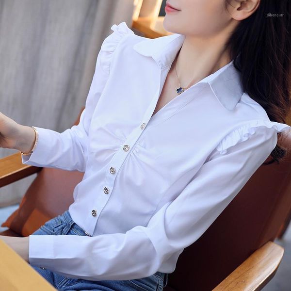 women's blouses & vintage ruffled white shirts women turn down collar korean blouse mujer button up plus size long sleeve woman shirt1
women's blouses & vintage ruffled white shirts women turn down collar korean blouse mujer button up plus size long sleeve woman shirt1