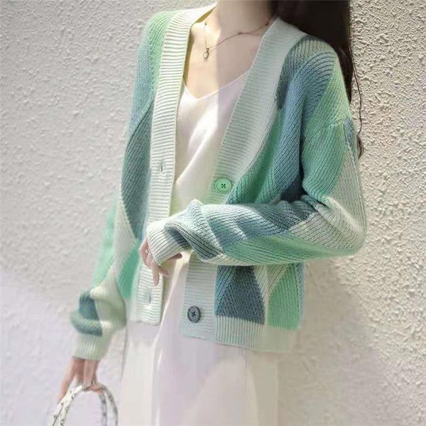 women's knits & tees green plaid single breasted cardigan women v-neck loose casual knitted sweater autumn winter warm leisure fashion, White
women's knits & tees green plaid single breasted cardigan women v-neck loose casual knitted sweater autumn winter warm leisure fashion, White