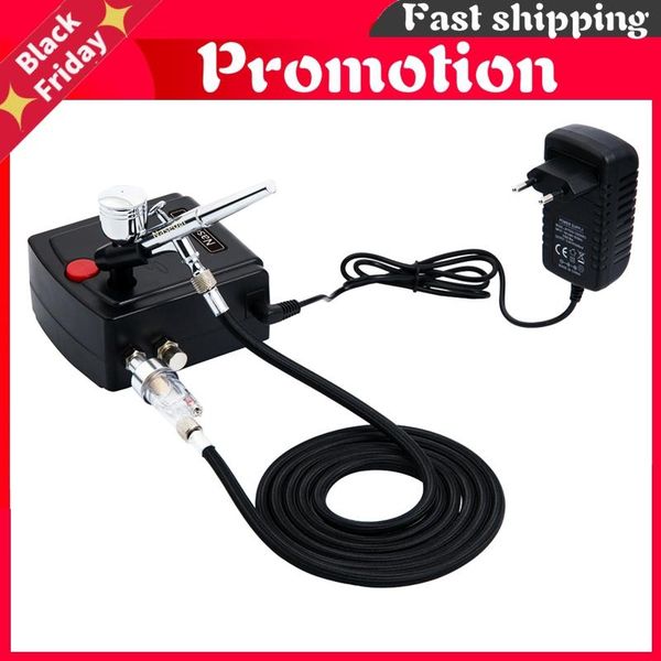 professional spray guns dual-action airbrush gun mini compressor kit for nail art makeup tattoo model cake car paint
professional spray guns dual-action airbrush gun mini compressor kit for nail art makeup tattoo model cake car paint