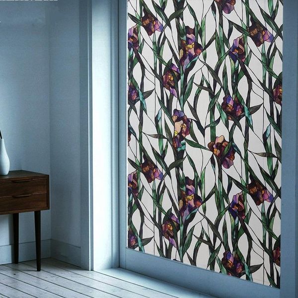window stickers 100cm length static cling glass film purple flower privacy protection opaque decorative no glue frosted stained sticker
window stickers 100cm length static cling glass film purple flower privacy protection opaque decorative no glue frosted stained sticker