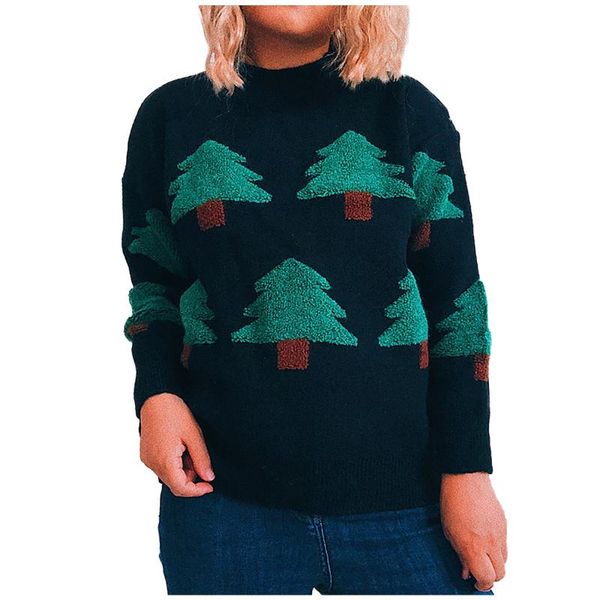 women's sweaters christmas wool knit ladies sweater warm round neck long-sleeved female fashion vintage western style women clothes, White;black
women's sweaters christmas wool knit ladies sweater warm round neck long-sleeved female fashion vintage western style women clothes, White;black