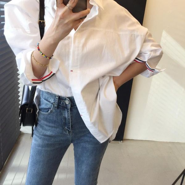 women's blouses & shirts spring vintage cotton shirt female oversize womens long sleeve girls blouse summer women femme blusas, White
women's blouses & shirts spring vintage cotton shirt female oversize womens long sleeve girls blouse summer women femme blusas, White
