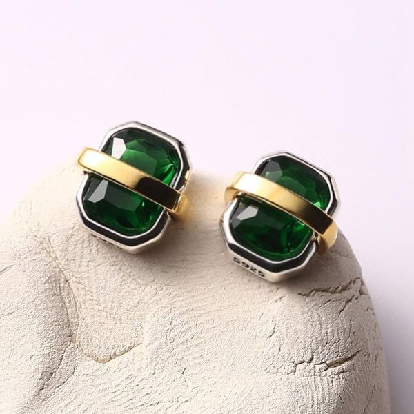 stud silvology real 925 sterling silver square cut green crystal earrings for women two color chic luxury earring simple jewelry, Golden;silver
stud silvology real 925 sterling silver square cut green crystal earrings for women two color chic luxury earring simple jewelry, Golden;silver