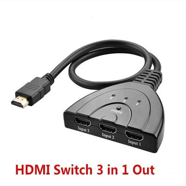 audio cables & connectors 3 port 3in1 1080p 3d hub switcher switch splitter with cable for pc tv hdtv dvd ps3 xbox 360 wholesale 50pcs/
audio cables & connectors 3 port 3in1 1080p 3d hub switcher switch splitter with cable for pc tv hdtv dvd ps3 xbox 360 wholesale 50pcs/