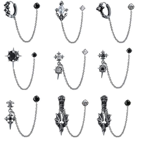 dangle & chandelier zs punk rock style long chain drop earrings stainless steel earring for men hip-hop cross rings zirconia hoop, Silver
dangle & chandelier zs punk rock style long chain drop earrings stainless steel earring for men hip-hop cross rings zirconia hoop, Silver