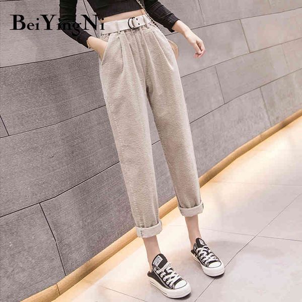corduroy pants women with belt thick autumn winter casual fashion harajuku harem ladies korean vintage trousers 210427, Black;white
corduroy pants women with belt thick autumn winter casual fashion harajuku harem ladies korean vintage trousers 210427, Black;white