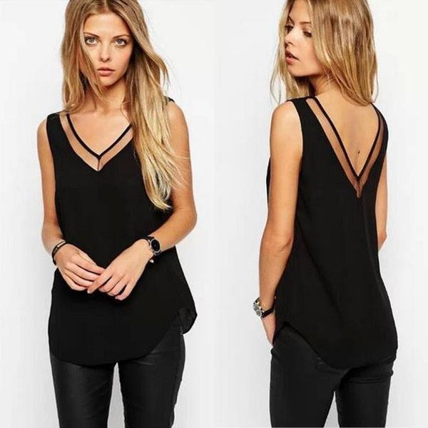 solid cool women cami polyester tank sleeveless fashion summer clothes streetwear thin solid shirt, White
solid cool women cami polyester tank sleeveless fashion summer clothes streetwear thin solid shirt, White