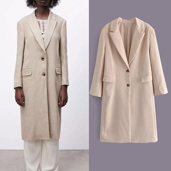 women's suits & blazers 2022 autumn winter women solid blazer jacket vintage long sleeve notched coat pockets female outerwear ch, White;black
women's suits & blazers 2022 autumn winter women solid blazer jacket vintage long sleeve notched coat pockets female outerwear ch, White;black