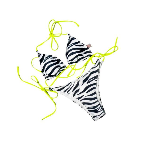 women's swimwear 2021 zebra pattern halter bikini set women swimsuit micro string thong bikinis mujer bathing suit beachwear biquinis, White;black
women's swimwear 2021 zebra pattern halter bikini set women swimsuit micro string thong bikinis mujer bathing suit beachwear biquinis, White;black
