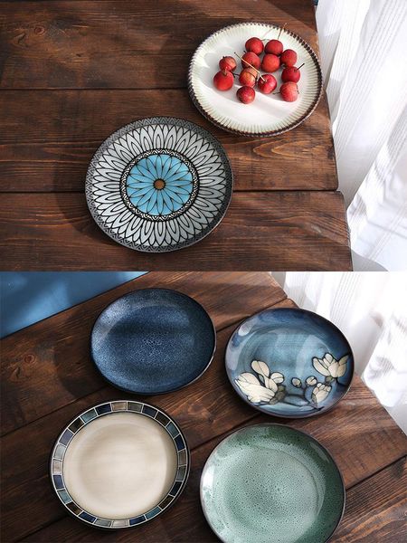 dishes & plates american kiln glazed ceramic tableware hand-painted western plate steak dessert japanese and wind flat
dishes & plates american kiln glazed ceramic tableware hand-painted western plate steak dessert japanese and wind flat