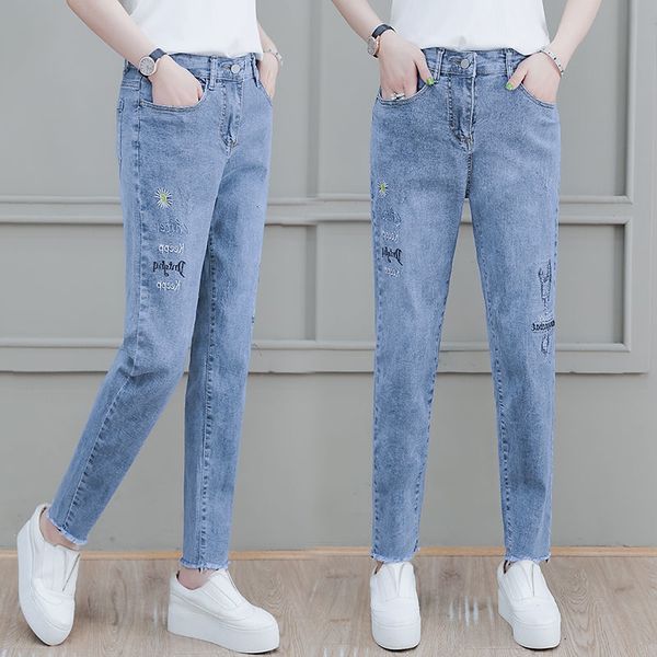 women's jeans thin and fringed jeans new fashion, Blue
women's jeans thin and fringed jeans new fashion, Blue