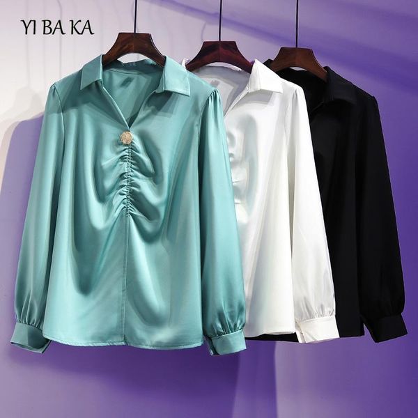 women's blouses & shirts 2021 spring women autumn blouse korean long sleeve womens and vintage blusas roupa feminina, White
women's blouses & shirts 2021 spring women autumn blouse korean long sleeve womens and vintage blusas roupa feminina, White