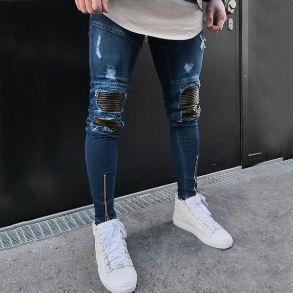 men's jeans spring and summer men casual fitness trousers bodybuilding zipper pocket skin full length sports denim pants hombre, Blue
men's jeans spring and summer men casual fitness trousers bodybuilding zipper pocket skin full length sports denim pants hombre, Blue